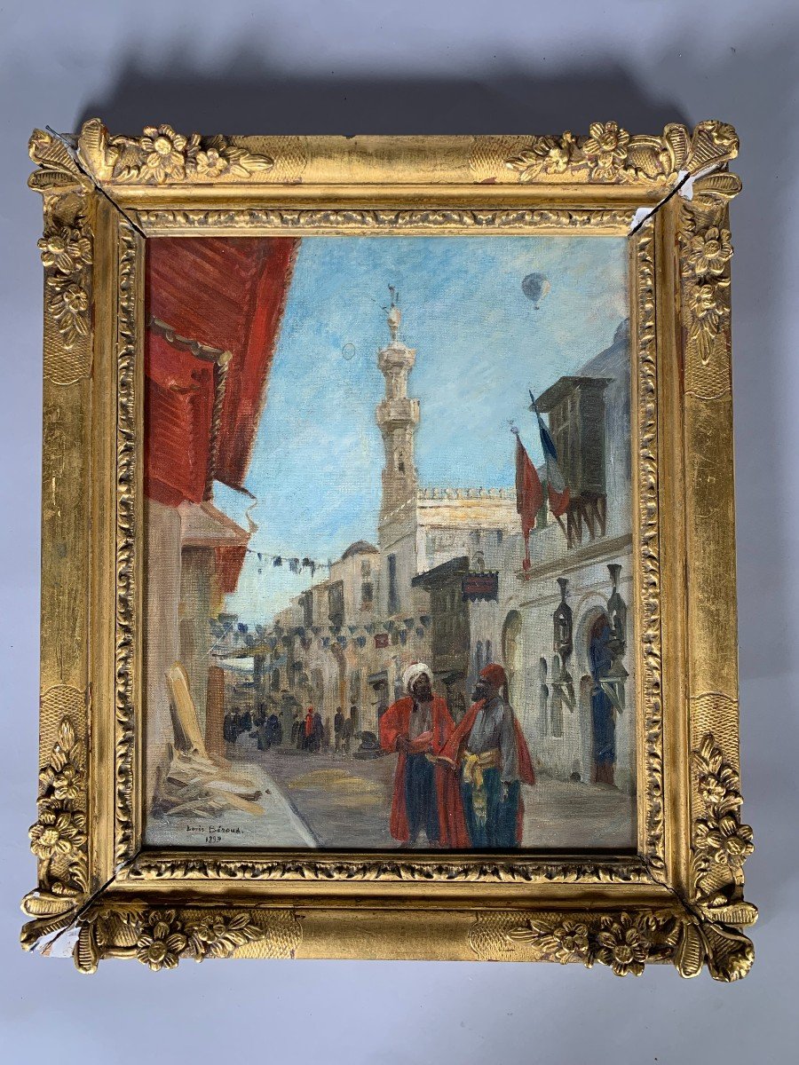 Oil Painting On Canvas Signed Louis Béroud (1852-1930) Orientalist 19th Century