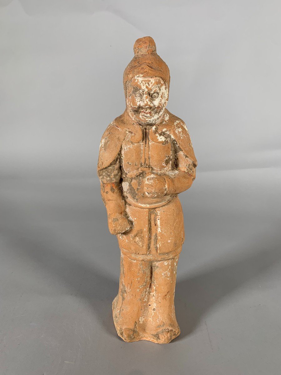 Sculpture Of A Soldier China Tang Dynasty (618 - 907 Ad) Archaeology-photo-1