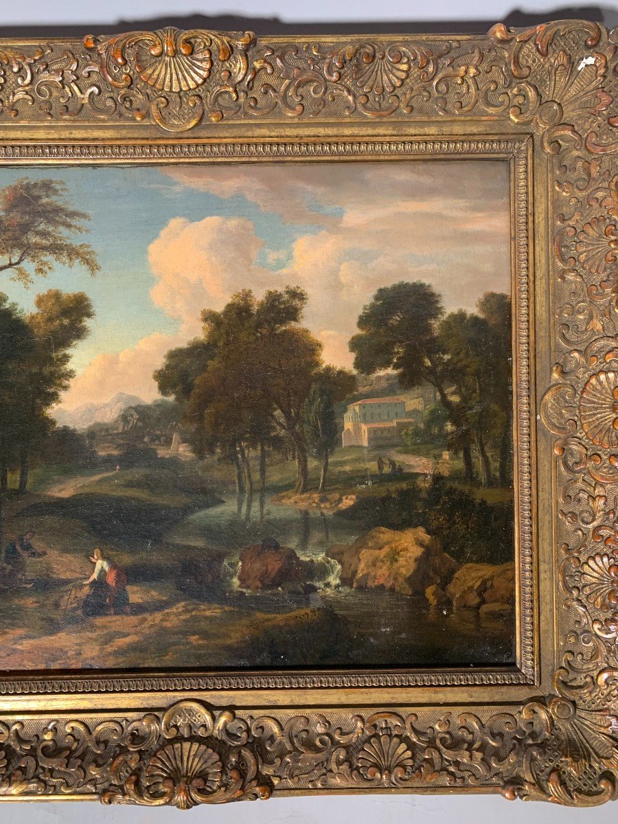 Albert Meyeringh (1645-1714) - Antique Ruin Landscape 17th Century Oil Painting-photo-3