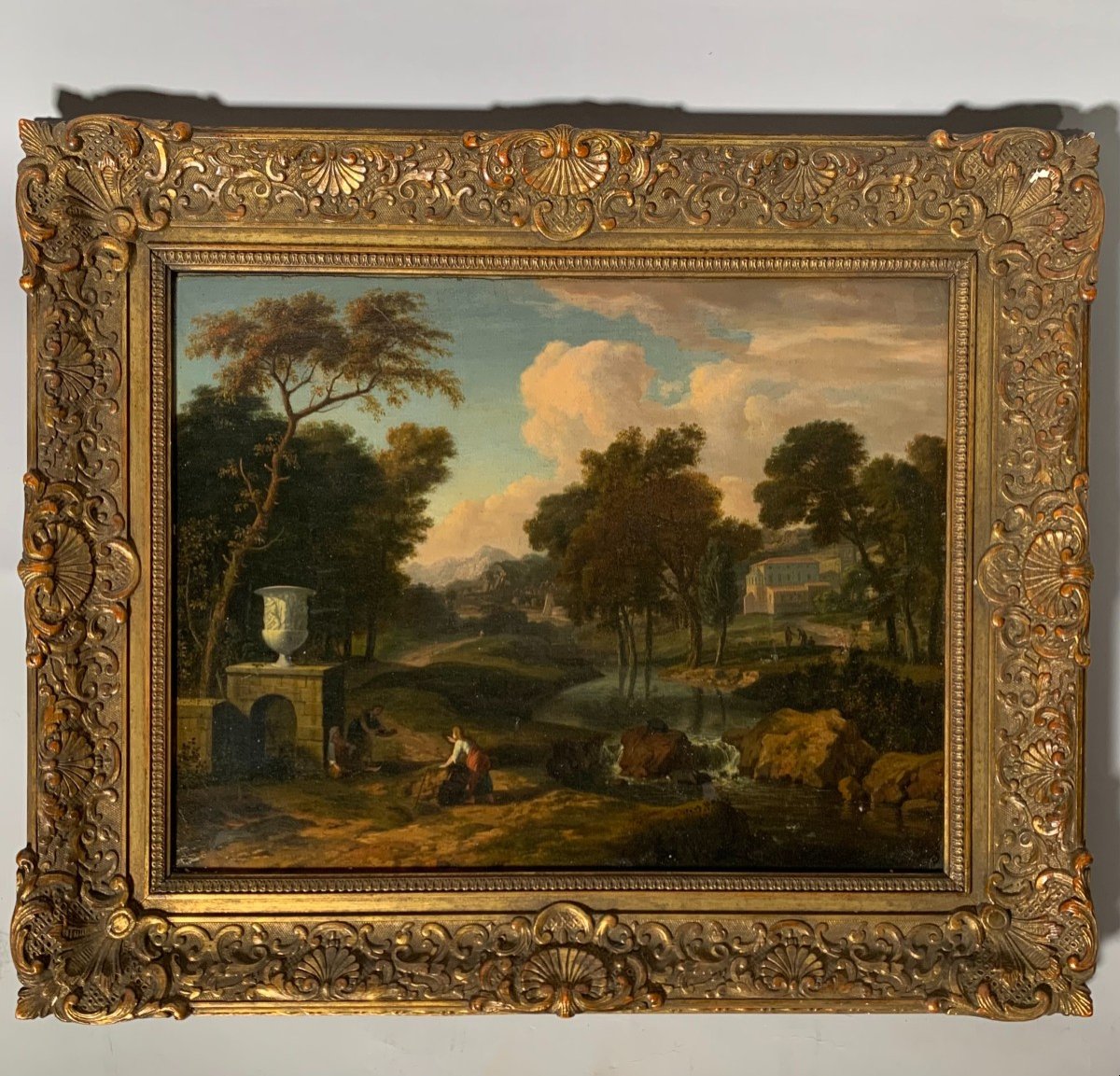 Albert Meyeringh (1645-1714) - Antique Ruin Landscape 17th Century Oil Painting