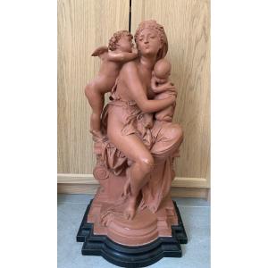 Sculpture Signed Albert-ernest Carrier-belleuse (1824-1887)