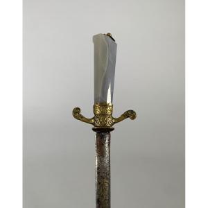 17th Century Hunting Dagger Agate Handle