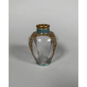 Carl Faberge ( 1846-1920 ) - Vase - Cristal, émail - Fin Du XIXe Siècle