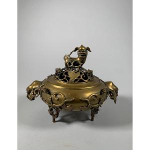 Brule Perfume In Bronze 19th Century China - Qing Dynasty 
