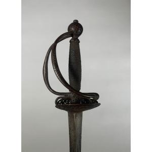 Court Sword Early 18th Century Multiple Branches In Openwork Iron