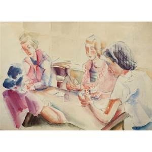 André Lhote (1885-1962) Peinture Aquarelle Gouache Moderne  XXeme siecle