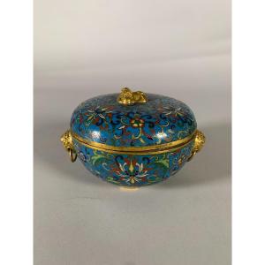 Cloisonné Bronze Box China Jiaqing Period 19th Century