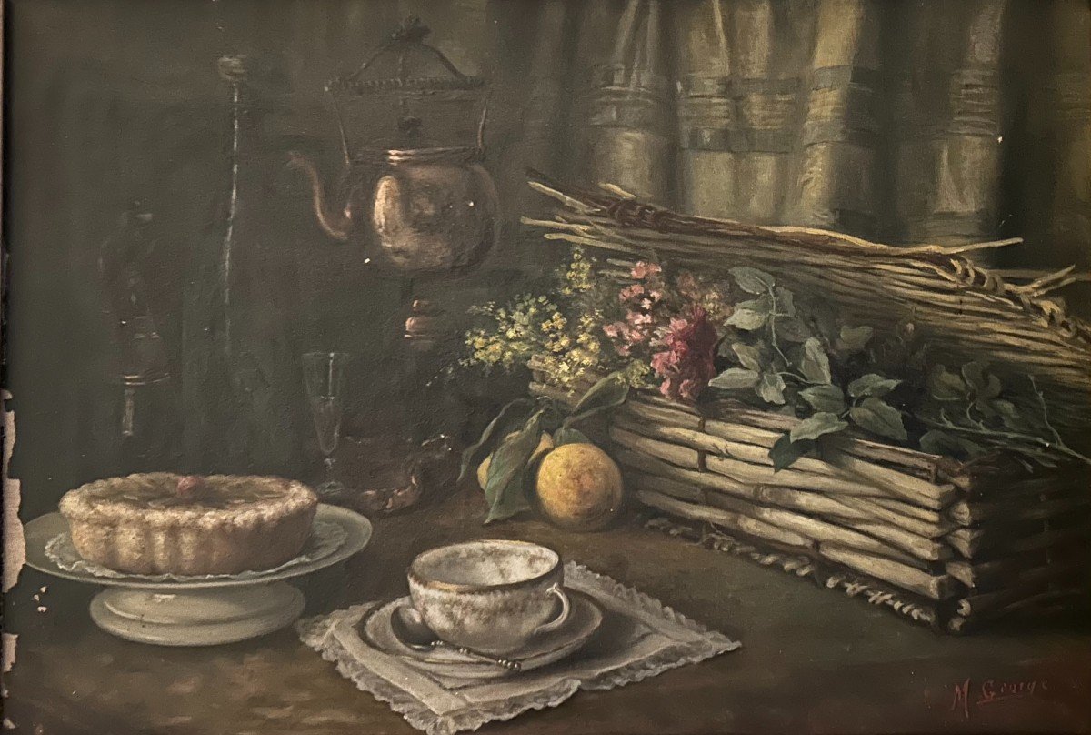  2 Nature Morte Signé Par George Michel 