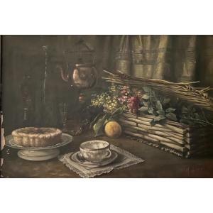  2 Still Life Signed By George Michel 