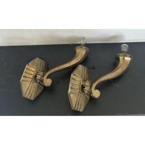 Pair Of 1940 Wall Lights 