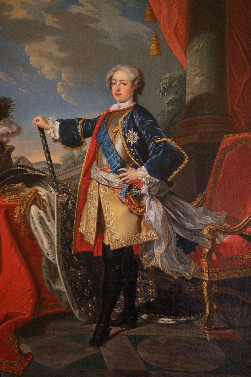 Portrait Representing Young Louis XV In Ceremonial Attire-photo-2