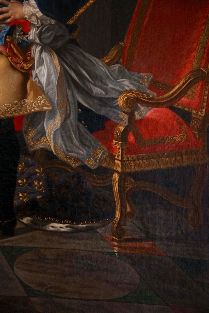 Portrait Representing Young Louis XV In Ceremonial Attire-photo-4