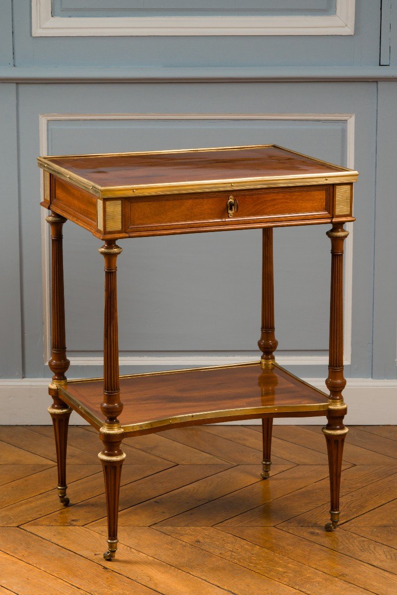 Writing Table, Louis XVI Period, Weisweiler Model-photo-1