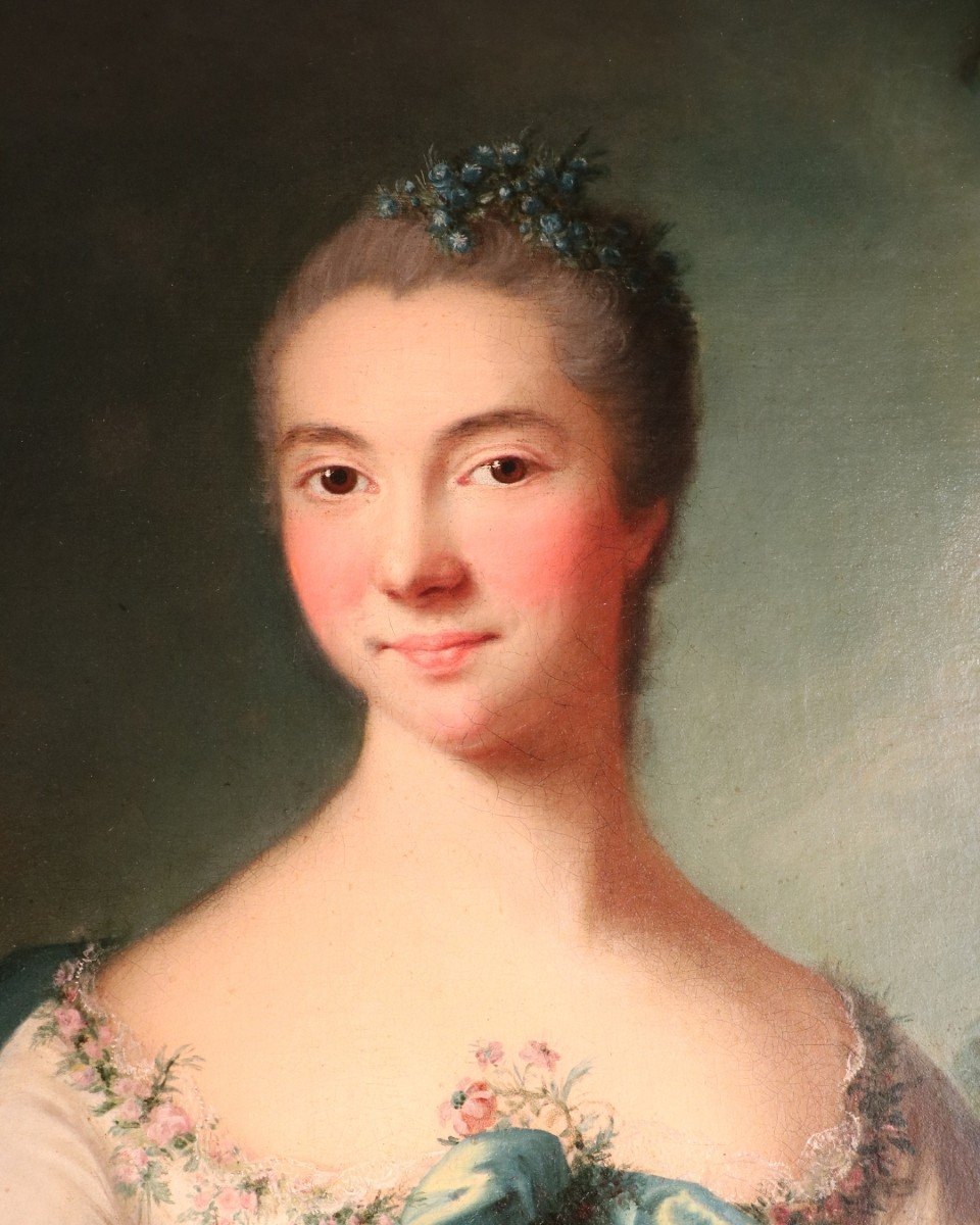 Portrait De Jeune Fille, Attribué à Marianne Loir -photo-3