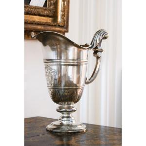 Armored Ewer In Silver Metal