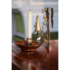 A Rare Screen Candlestick Holder