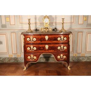 Rosewood Bridge Chest Of Drawers Attributed To Etienne Doirat