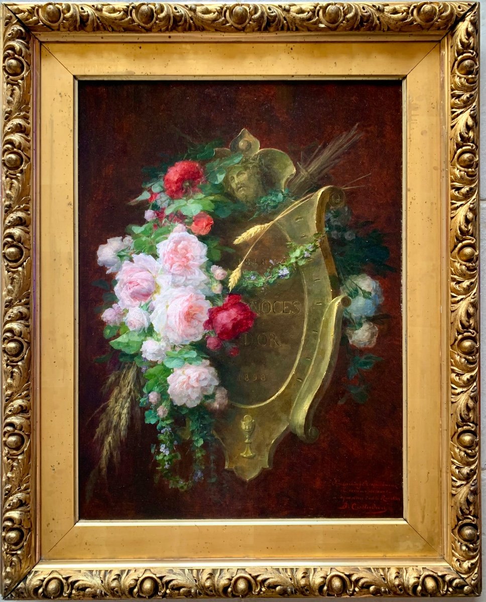 Costadau Berthe 1864-1920. Oil On Canvas, Signed Lower Right And Dedicated.