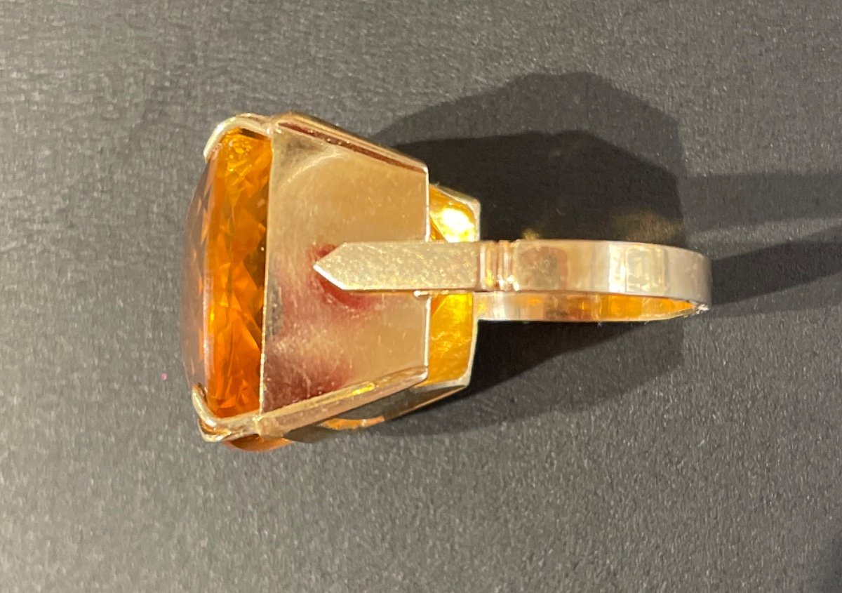 Bague Or 18ct Citrine-photo-4