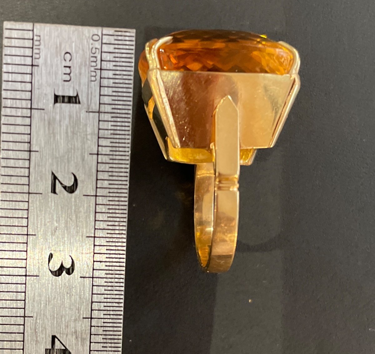 Bague Or 18ct Citrine-photo-4