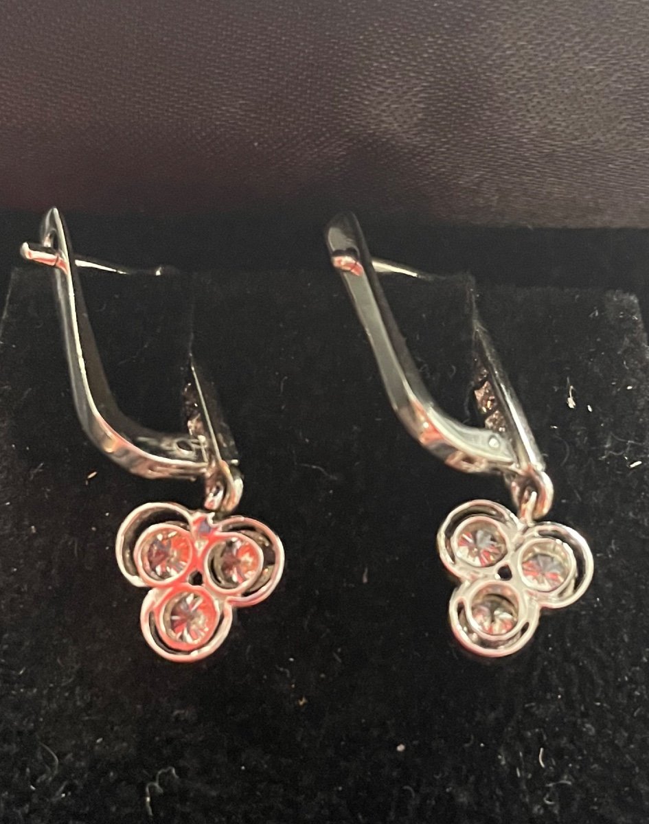 Boucles D’oreilles Or Et Diamants -photo-2