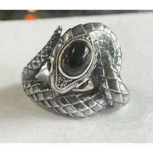 Bague Argent Onyx