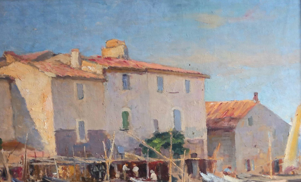 Les Martigues 1920, Edouard Ducros, Provençal School. -photo-7