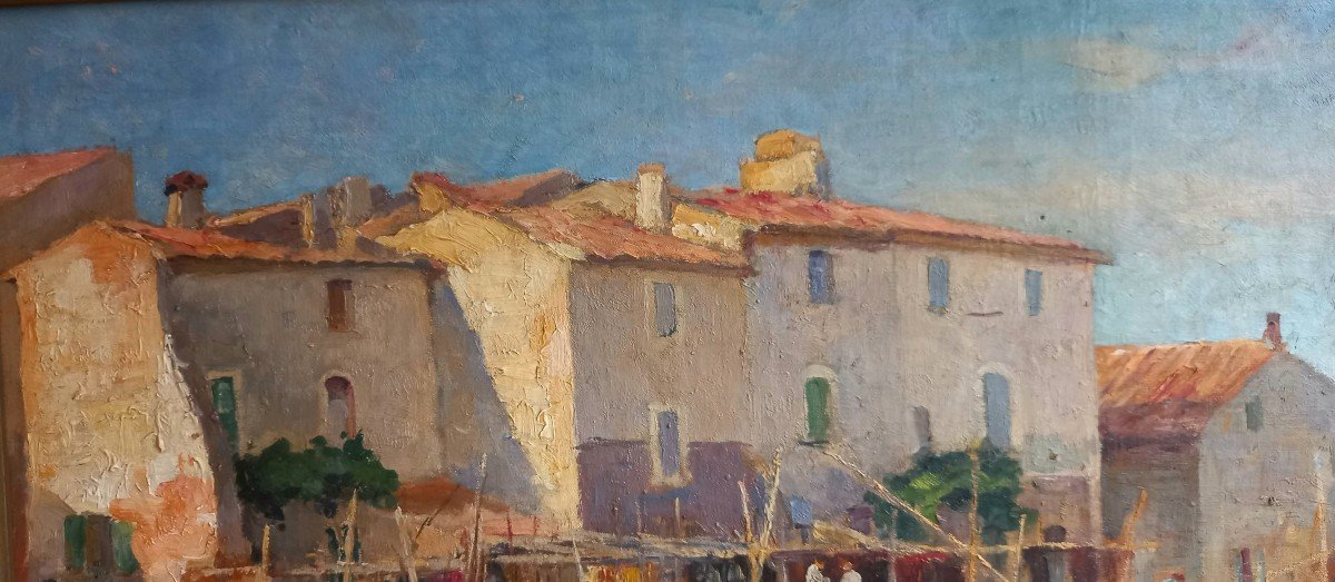 Les Martigues 1920, Edouard Ducros, Provençal School. -photo-8