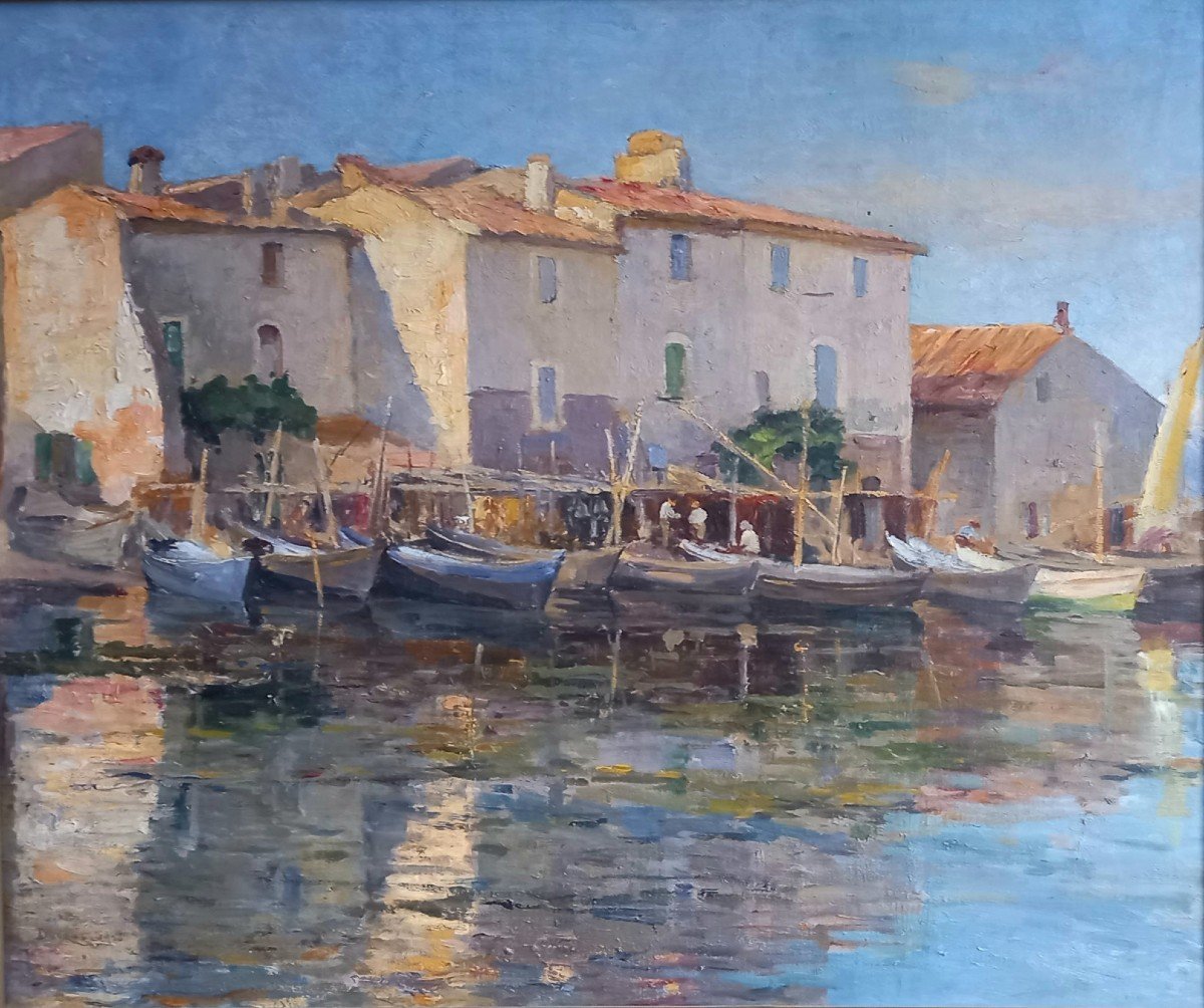 Les Martigues 1920, Edouard Ducros, Provençal School. 