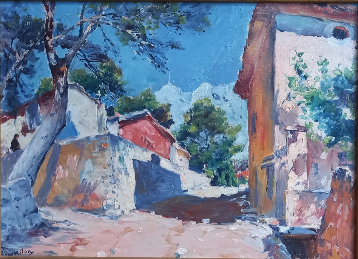 Village En Provence, Joseph Milon, école Provençale. -photo-3