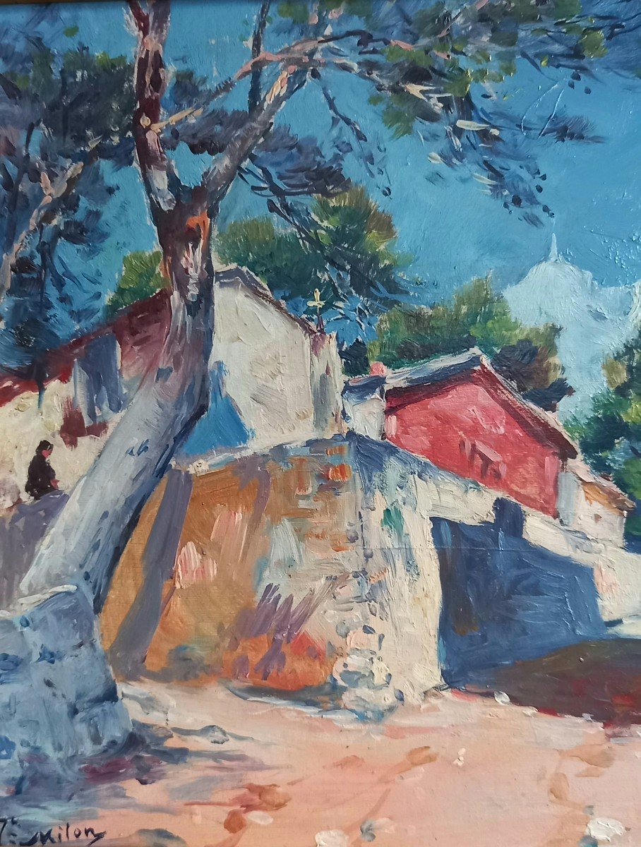 Village En Provence, Joseph Milon, école Provençale. -photo-3