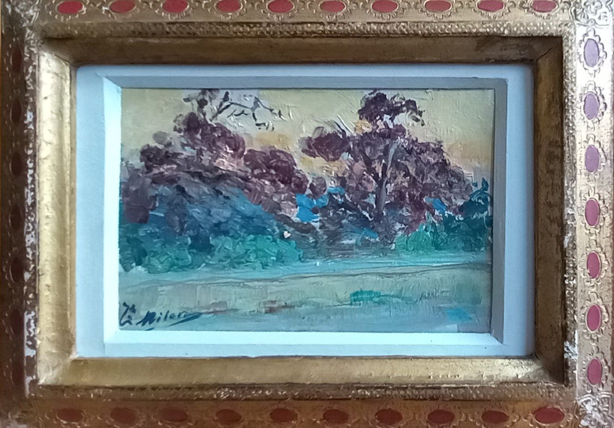 Paysage 1932, Joseph Milon, école Provençale.-photo-2