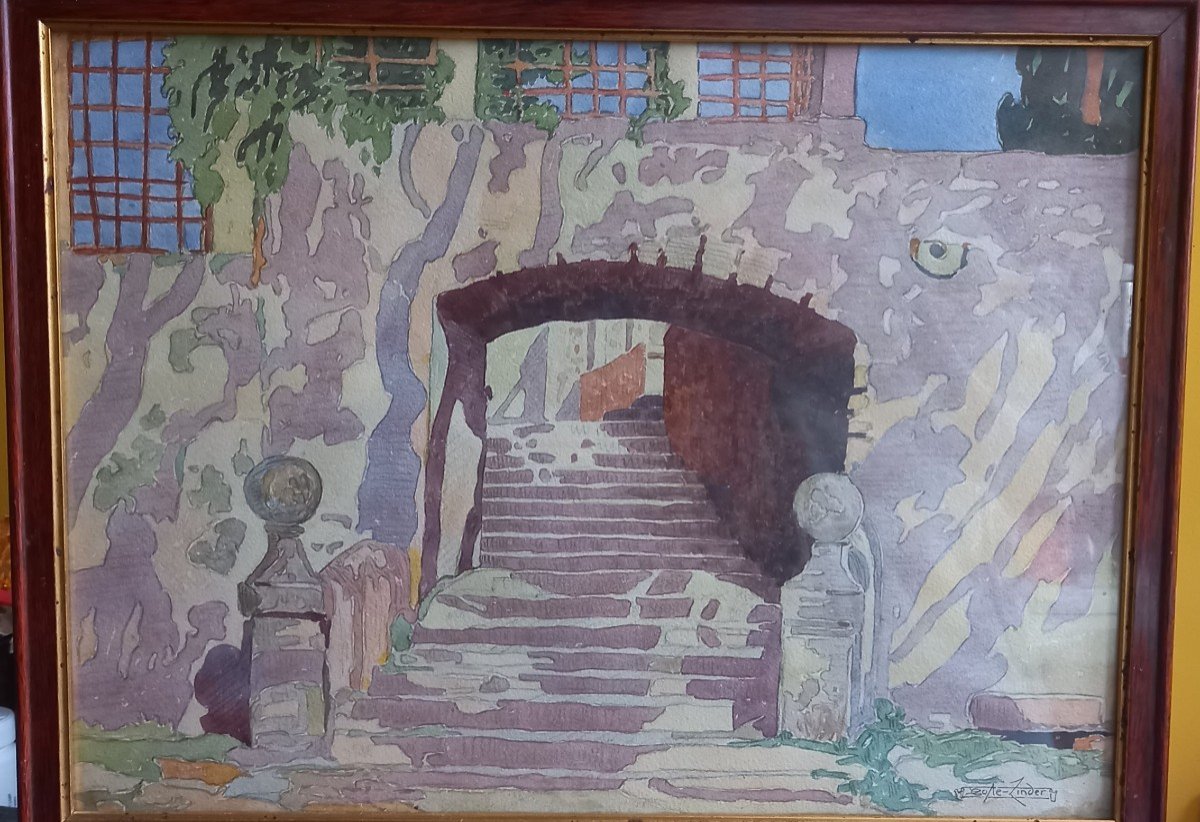 "the Entrance To The Château d'Aiguebelle". Camille Coste-linder, Aix En Provence -photo-2