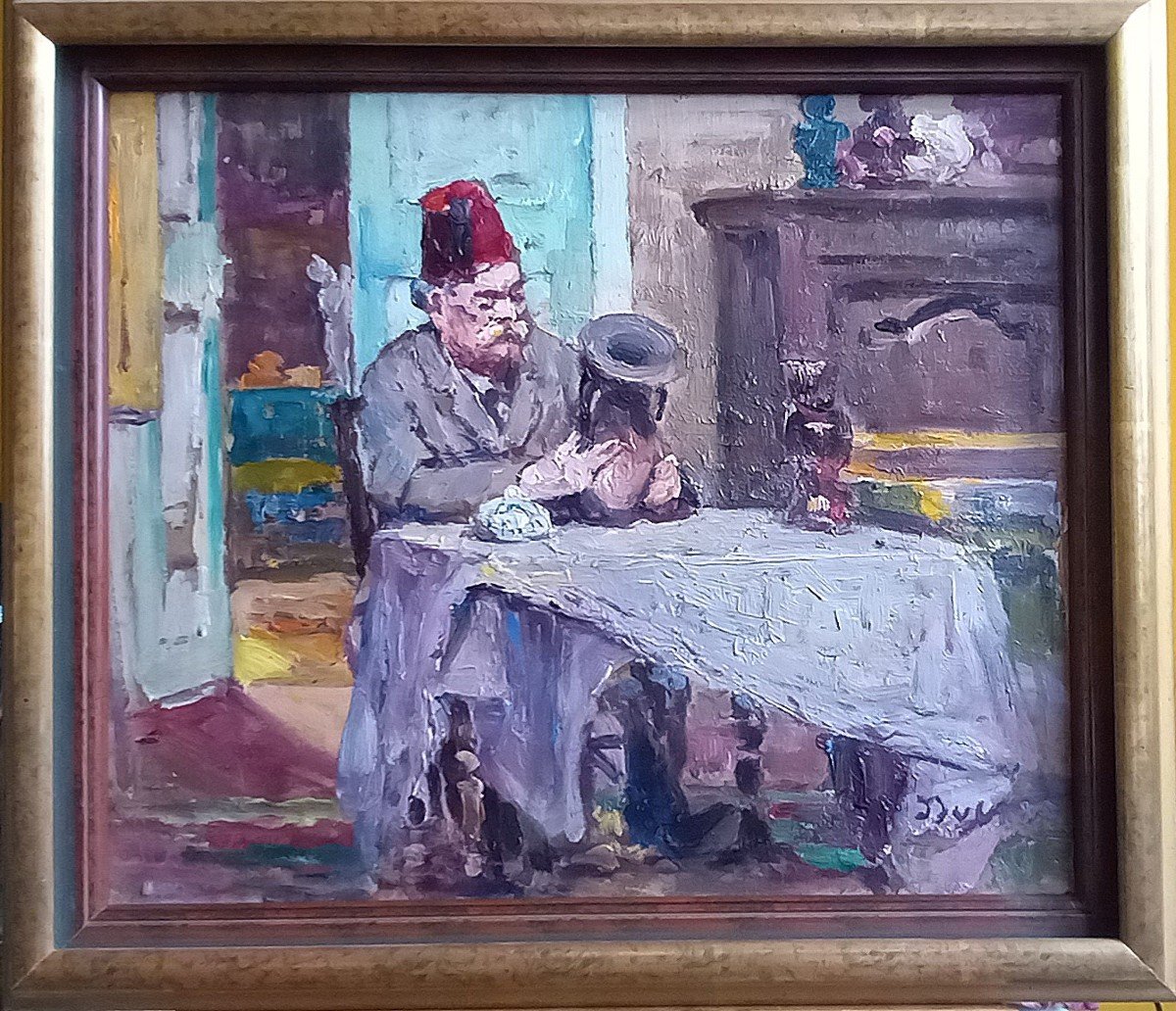 "the Collector" Edouard Ducros. Provençal School.-photo-2