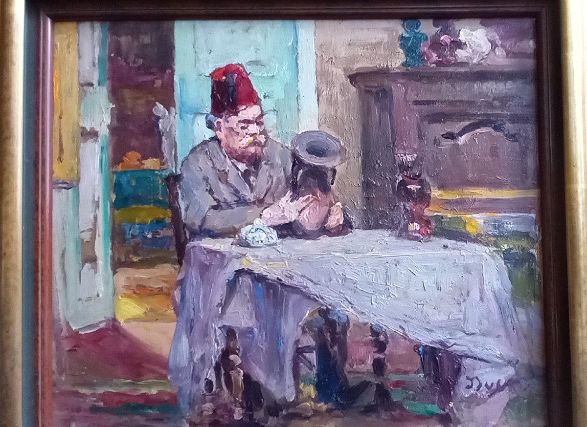 "the Collector" Edouard Ducros. Provençal School.-photo-5