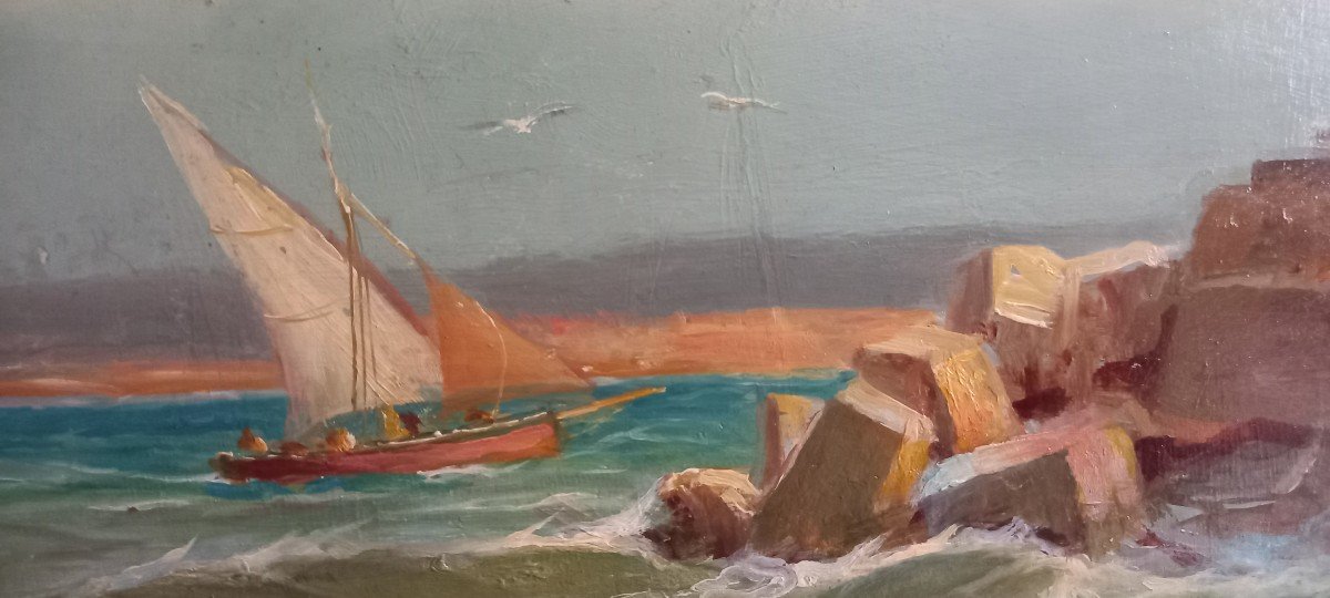 Navy, Sailboat. François Gautier, Provençal School. -photo-5