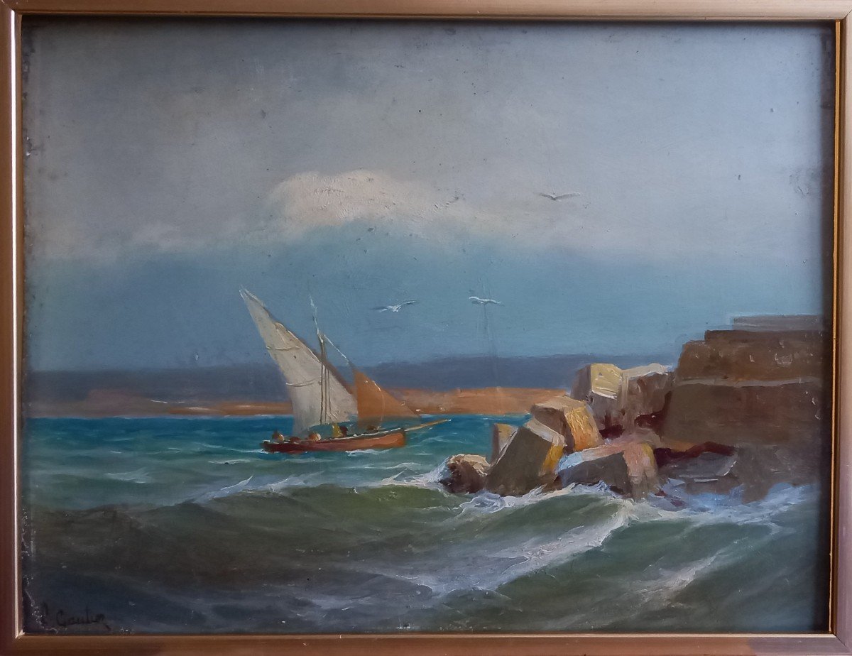 Navy, Sailboat. François Gautier, Provençal School. -photo-6