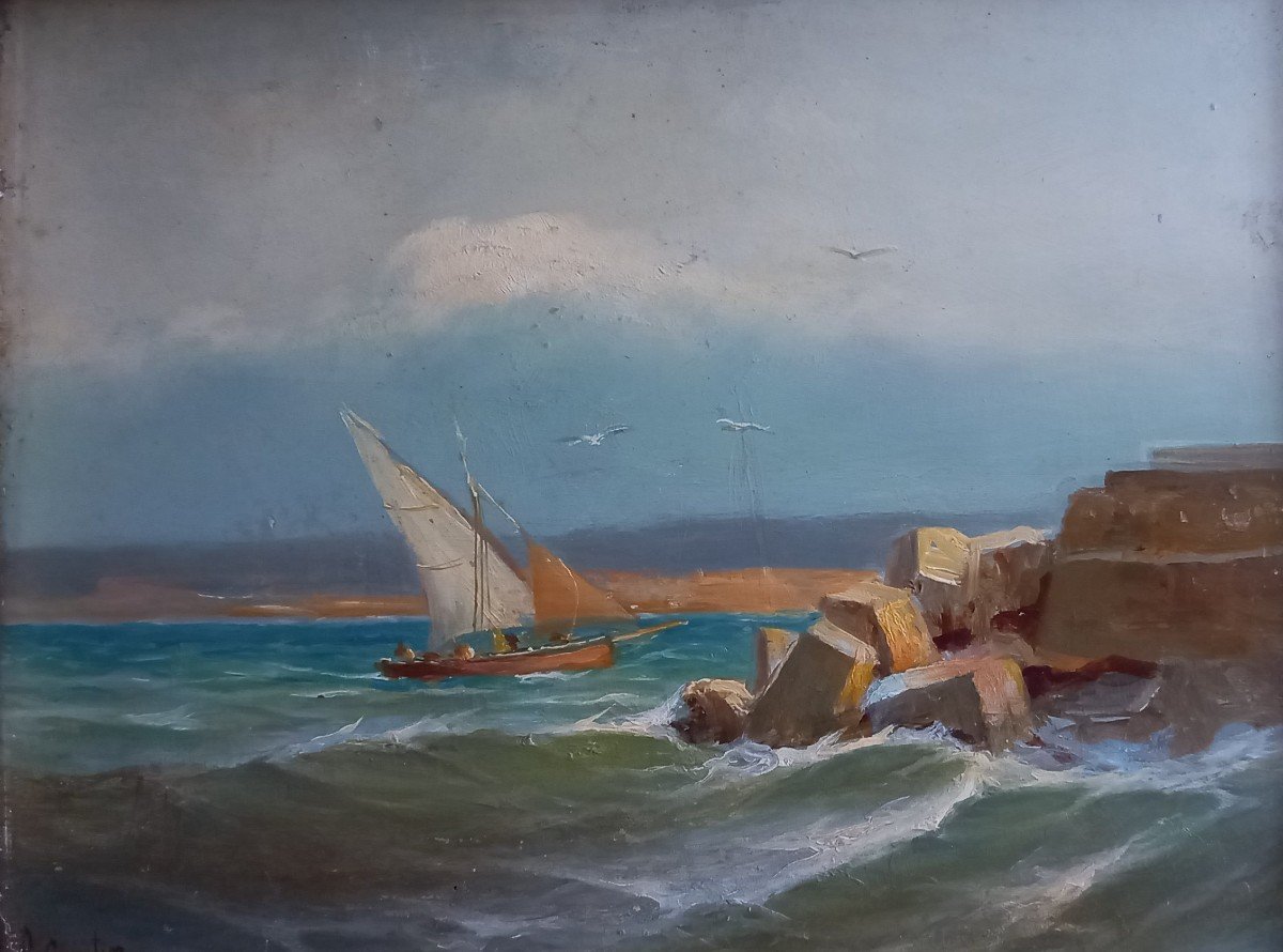 Navy, Sailboat. François Gautier, Provençal School. 