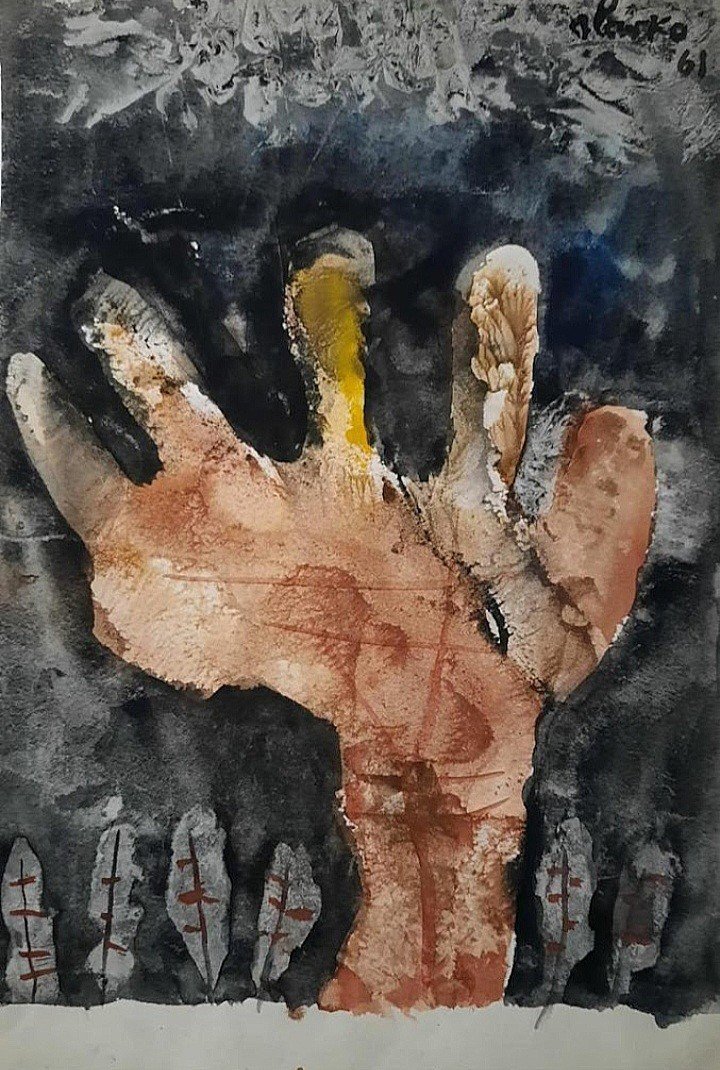 "Ruka", Main. 1961 . Slavko Kopač. Art Brut. Croatie