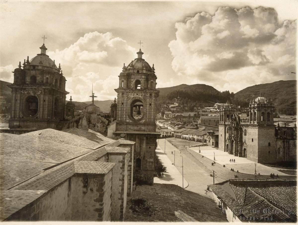 The Cathedral And The Neighborhood Of San Cristobal, Cusco. Martin Chambi. Peru. 