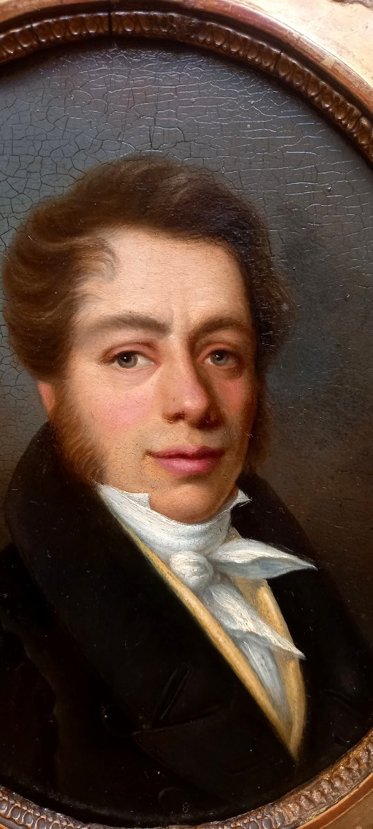 Portrait Of An Elegant Young Man. 19th Century French School. -photo-2