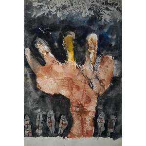 "ruka", Hand. 1961. Slavko Kopač. Art Brut. Croatia.