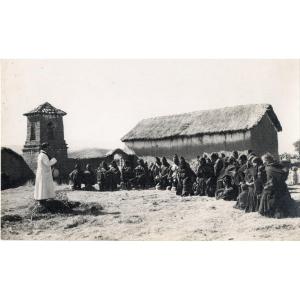 Prêche dans un village Indien.  Martín Chambi.  Pérou 