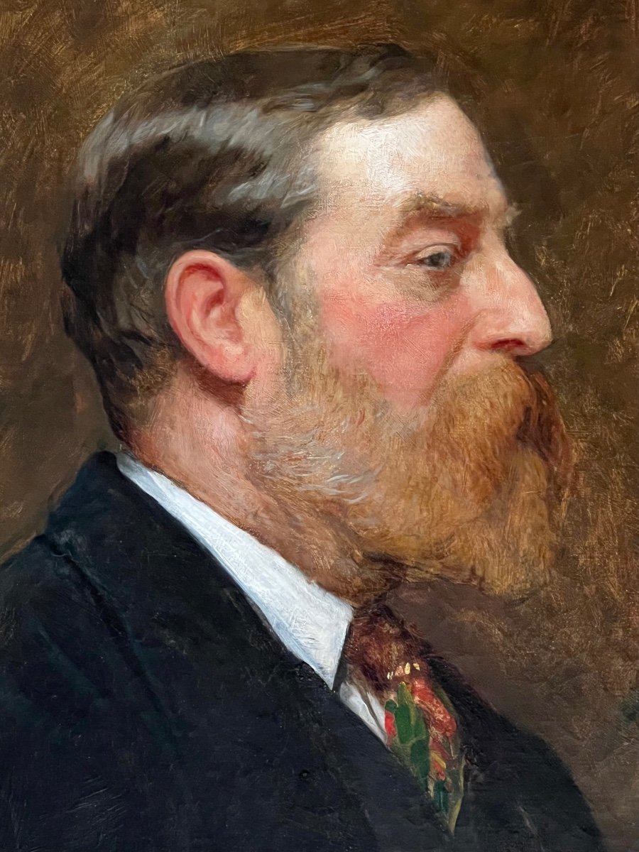 Portrait Of Henry Edmund Cotman - By Frederick George Cotman (1850-1920)-photo-4