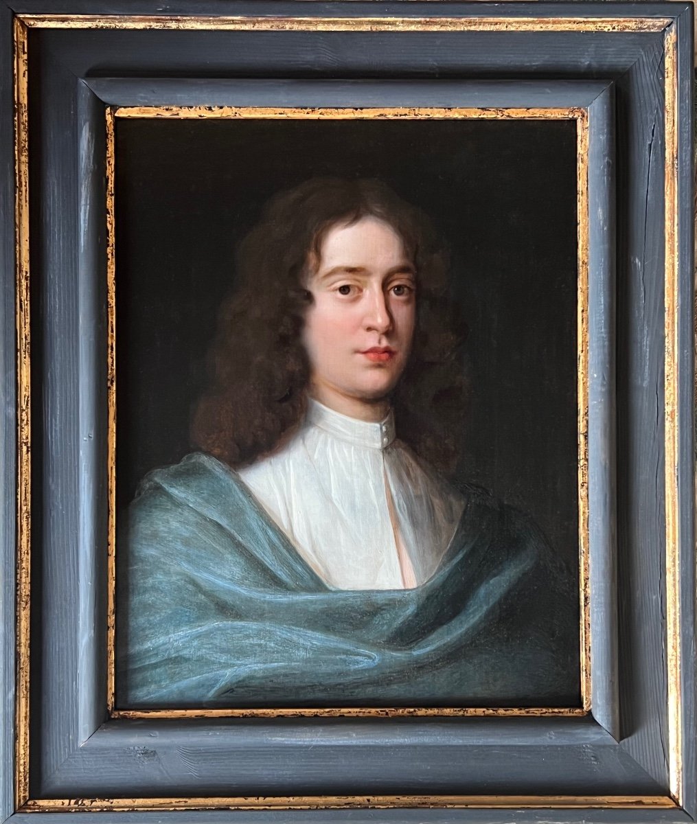 Huile Sur Panneau Du 17&egrave;me Si&egrave;cle Portrait De Jeune Homme C.1670