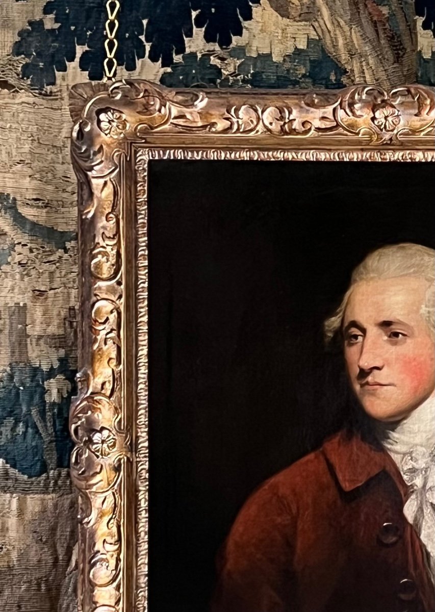 Huile Sur Toile Du 18ème Siècle Portrait De Richard Burke (1758-1794) -photo-3