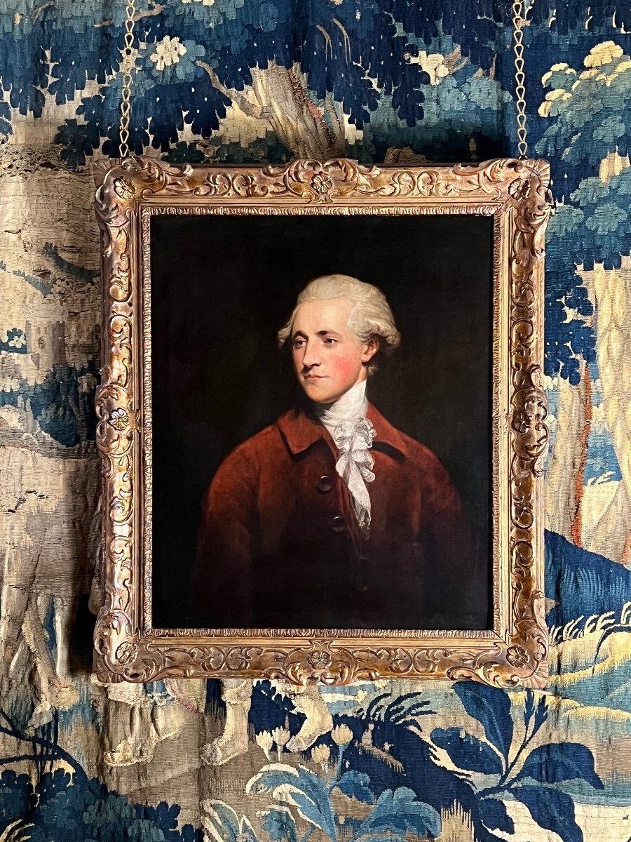 Huile Sur Toile Du 18ème Siècle Portrait De Richard Burke (1758-1794) -photo-2