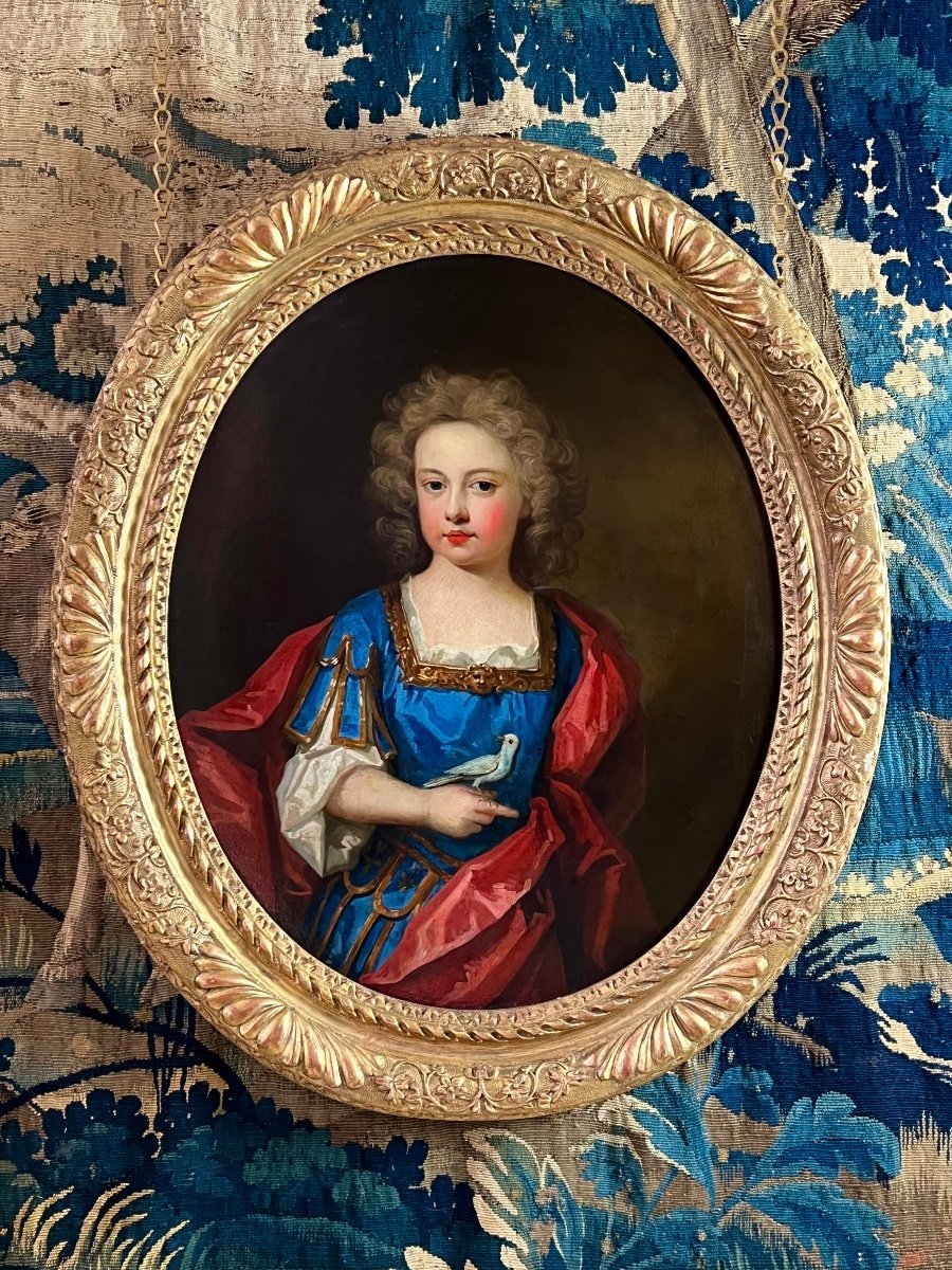 Portrait Du Début Du 18e Siècle d'Un Garçon En Costume Classique - Attribué à Charles d'Agar.-photo-5