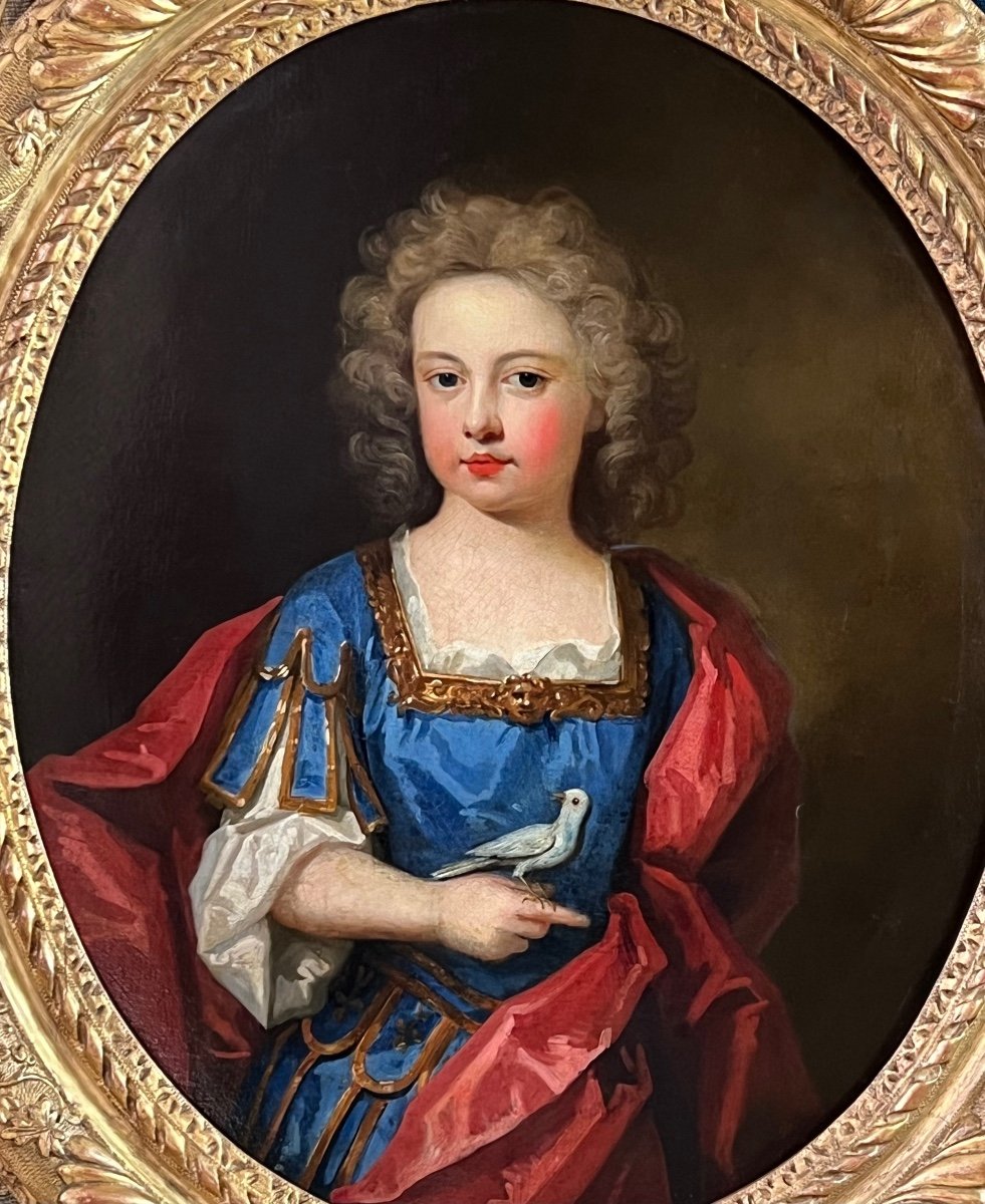 Portrait Du Début Du 18e Siècle d'Un Garçon En Costume Classique - Attribué à Charles d'Agar.