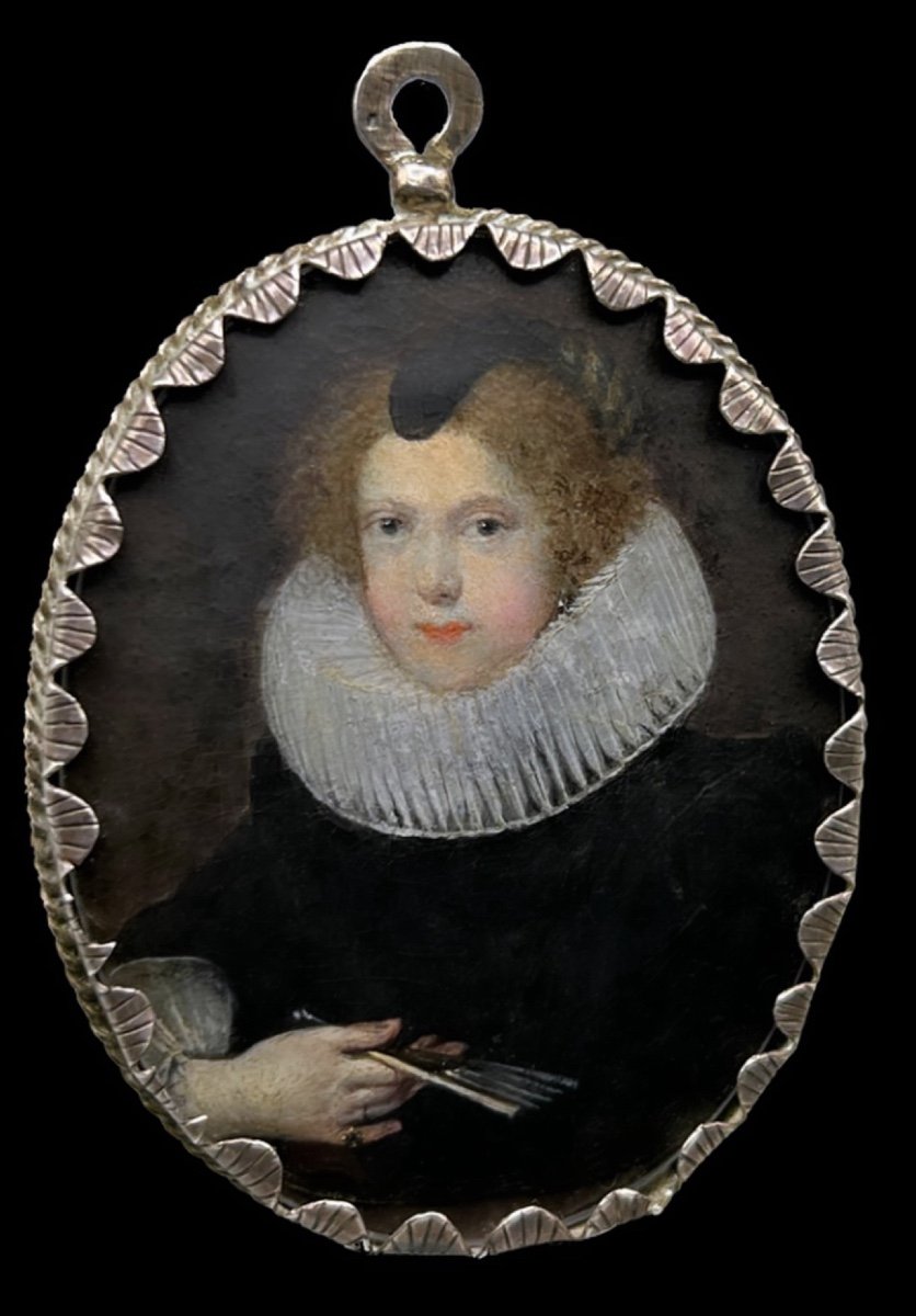 Miniature Portrait Of Cicely Compton, Lady Arundell Of Wardour (1610-1676)